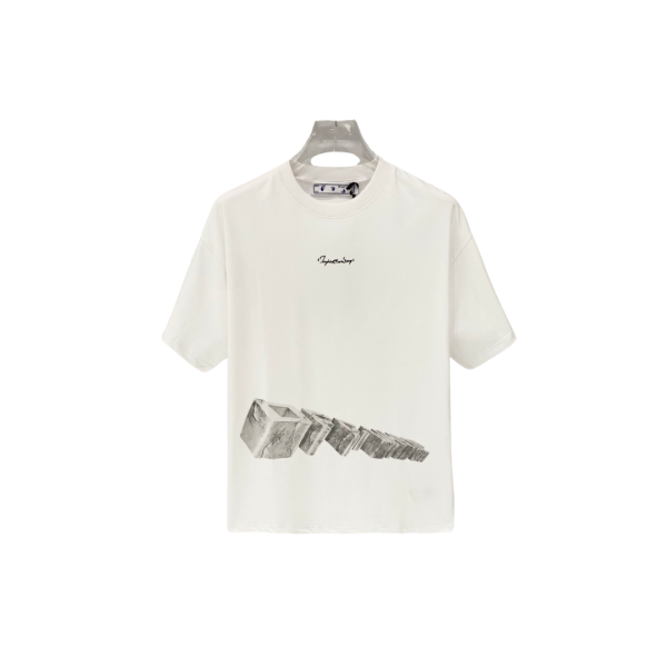 Off-White Design Print Logo T Shirt White