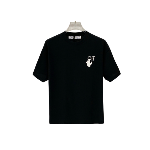 Off-White Logo In Blue T Shirt White
