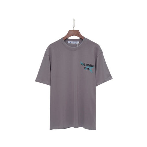 Off-White T Shirt Dark Gray