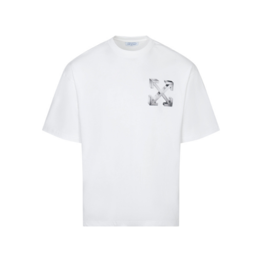Off-White T Shirt All White With Logo