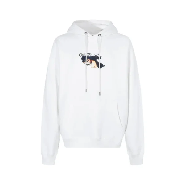 Off-White Hoodie White With Cartoon Design