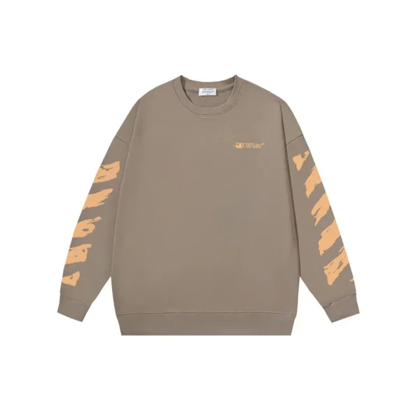 Off-White Sweatshirt Light Brown