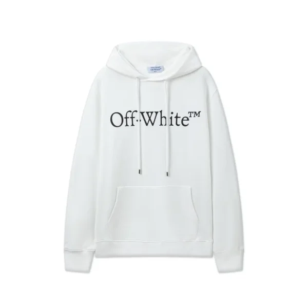 Off-White Hoodie All White With TM Logo