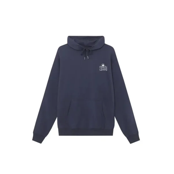 Stussy Basic Hoodie Navy Blue