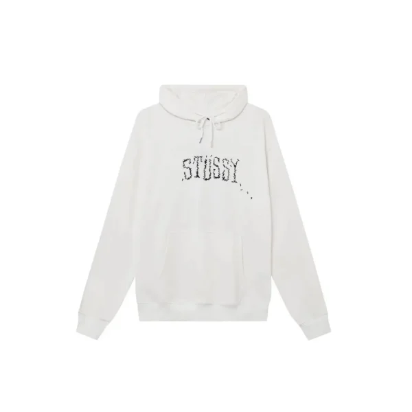 Stussy Monogram Printed Hoodie White