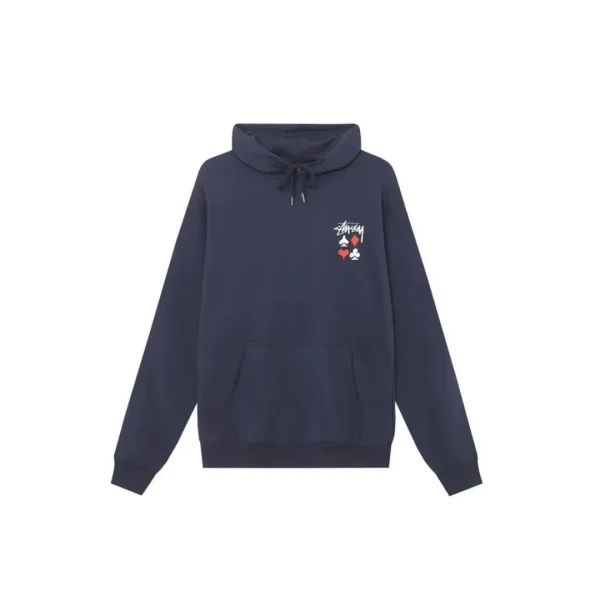 Stussy Basic Full Deck 2 Hoodie Navy Blue