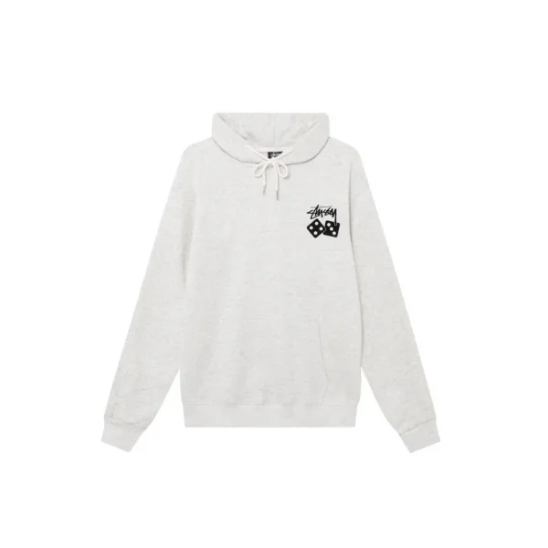 Stussy Dice Pigment Dyed Hoodie White