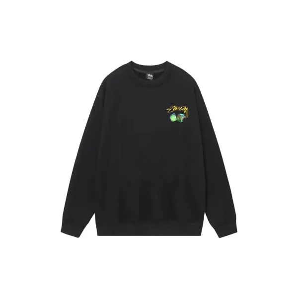 Stussy Dollie Pigment Dyed Sweater Black