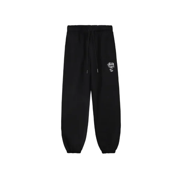 Stussy Sweatpant Black With Logo
