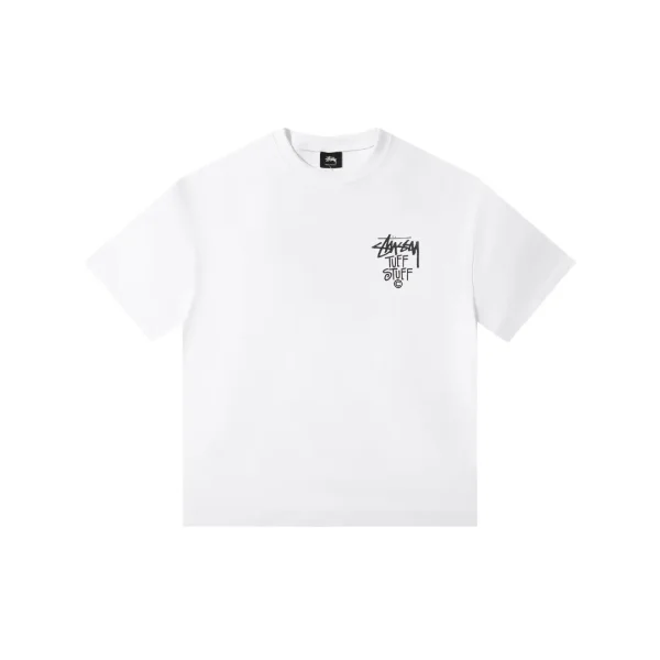 Stussy T Shirt White With Logo M2