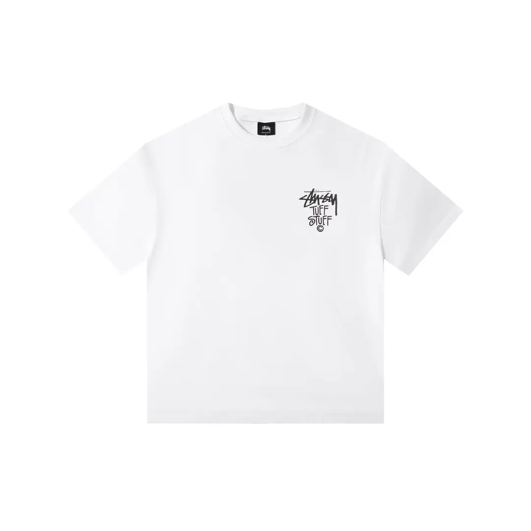 Stussy T Shirt White With Logo M2
