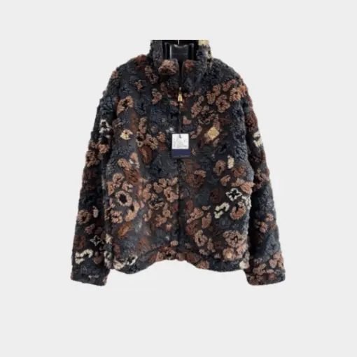 LV Reversible Fleece Blouson LV Leo Motif Jacket Multicolor