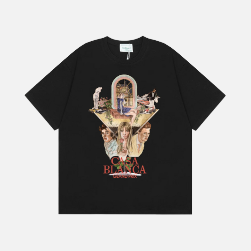 Casablanca Grand Prix Graphic T-shirt Black
