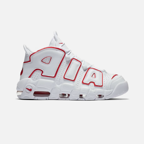 Nike Air Uptempo- White Varsity Red