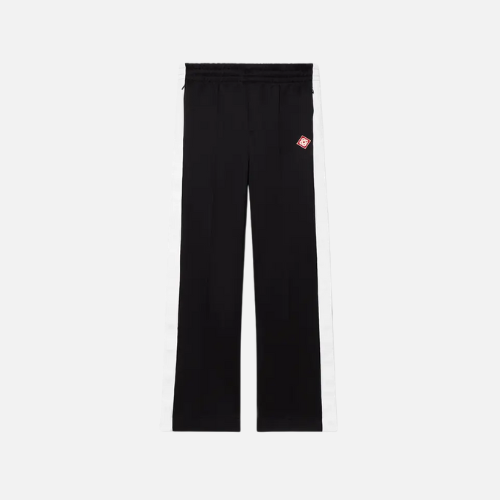 Casablanca Black Scuba Logo-Patch Track Pants