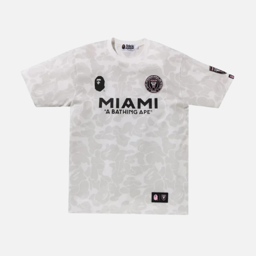 BAPE x Inter Miami CF Camo Tee White