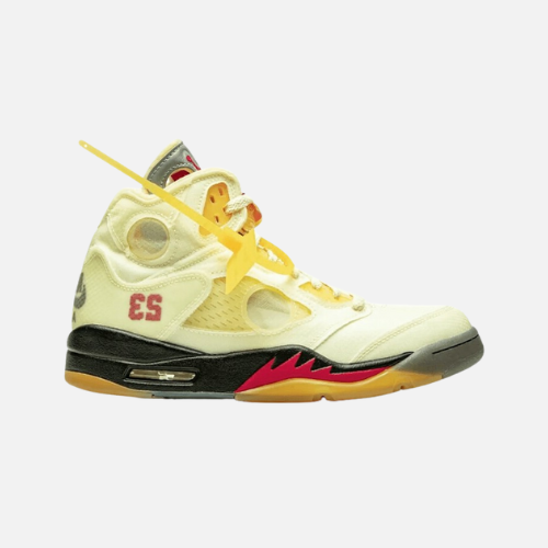 Air Jordan 5- OFF-WHITE Sail