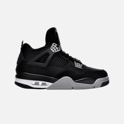 Air Jordan 4- Retro Black Canvas