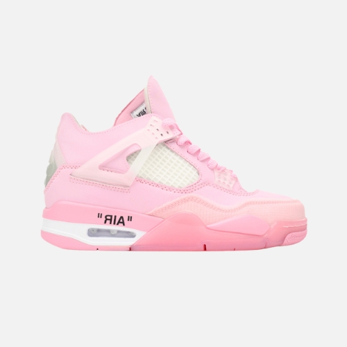 OFF White x Air Jordan 4 Pink Co Branding