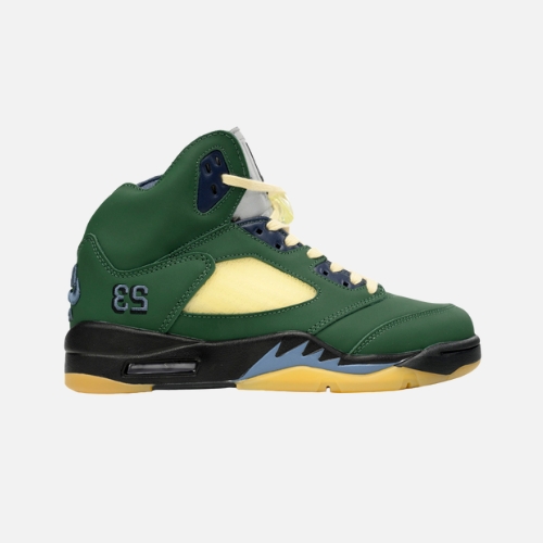 Air Jordan 5- Navy Green