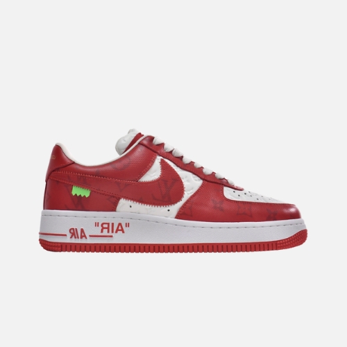 Louis Vuitton x Nike Air Force 1 White Red
