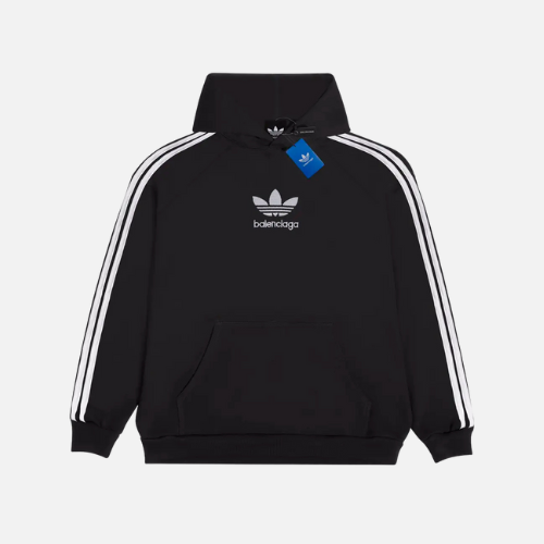 Hoodie Black White Balenciaga