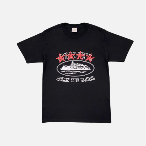 Corteiz 4Starz Alcatraz T-shirt Black