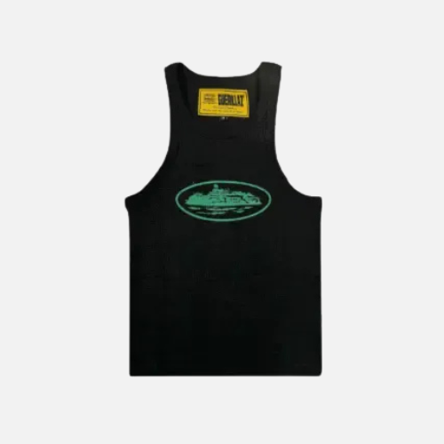 Corteiz CRTZRTW Women's Guerillaz Tank Top Black And Green