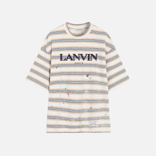 Gallery Dept x Lanvin Paris Embroidered Oversize T-Shirt Multicolor