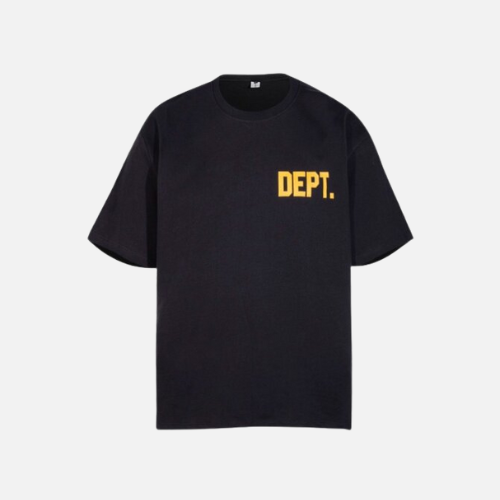 GALLERY DEPT Lettering Black Short-Sleeved T-Shirt