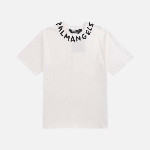 Palm Angels Seasonal Logo Vintage T-shirt White And Black