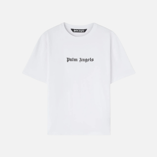 Palm Angels Logo-Print Crew-Neck T-shirt White