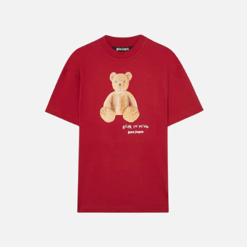 Palm Angels Bear In Mind Cotton T-shirt Red