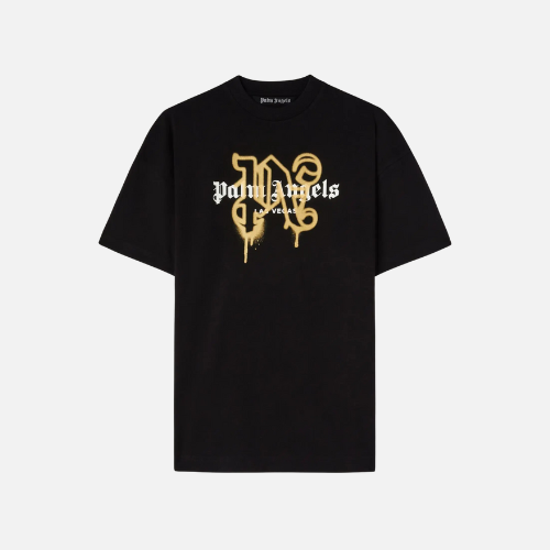 Palm Angels Las Vegas Monogram-Print T-shirt Black