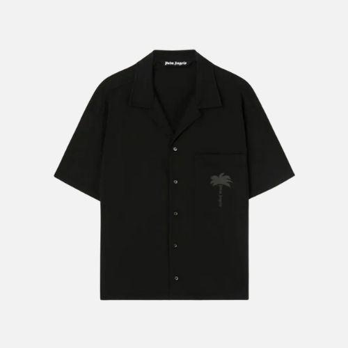 Palm Angels Palms Bowling Shirt Black