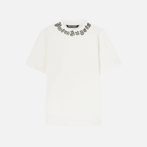 Palm Angels Neck-Logo T-shirt White