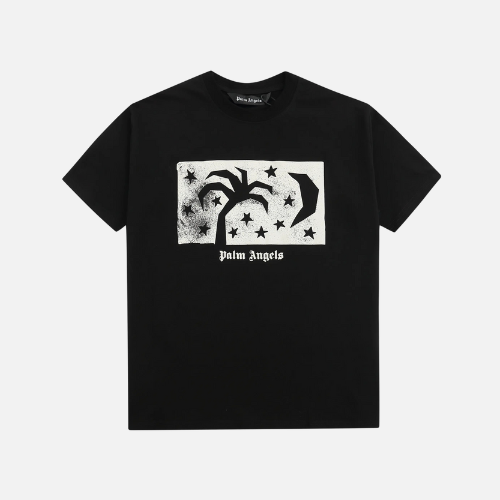 Palm Angels Night Sky Graphic Crew-Neck T-Shirt Black