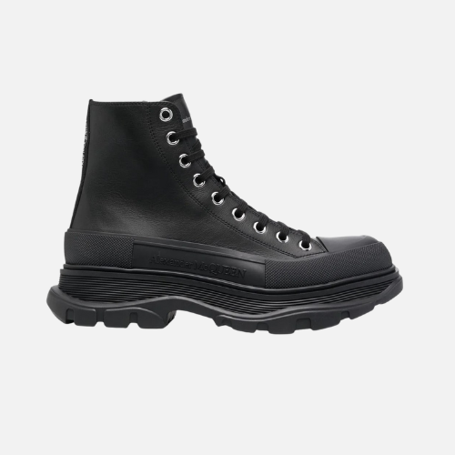 Alexander McQueen Tread Slick Boot Leather Black