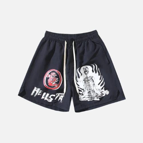 Hellstar Studios Casual Sports Skull Shorts