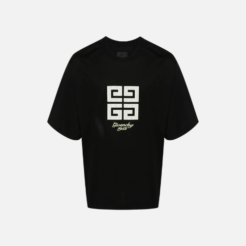 Givenchy 4G Embroidered Logo Oversized T-Shirt Black