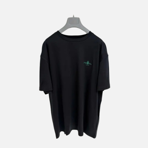 Prada 3D Logo Layered Detail T-shirt Black