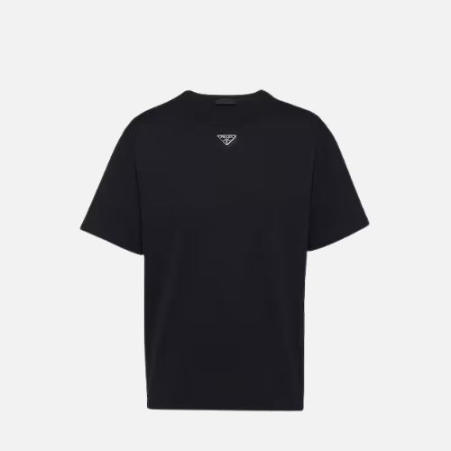Prada Tops Pullover Women Black T-Shirt