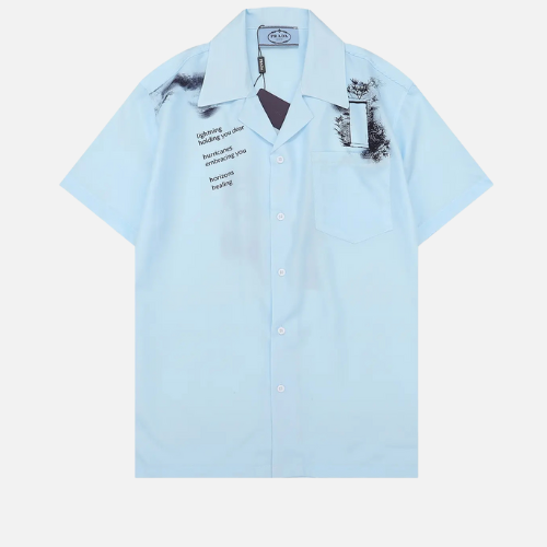 Prada Lightning Holding You Dear T-shirt White