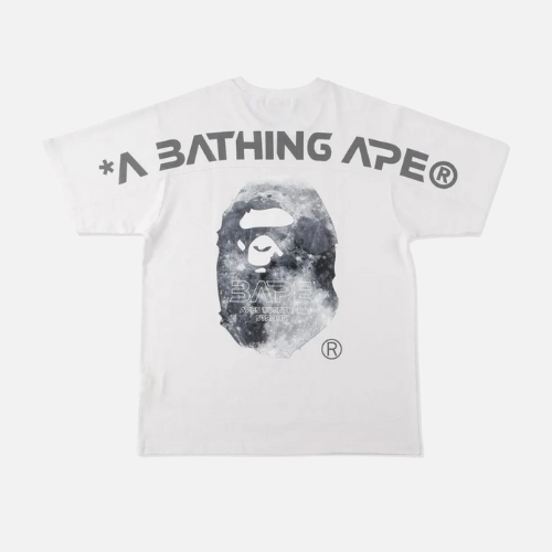 BAPE Ape Head Moon Tee White Cotton