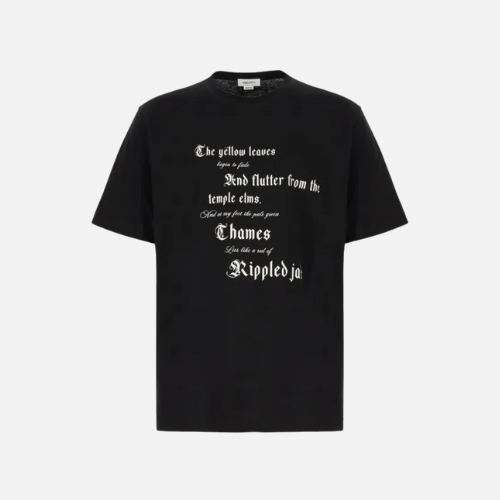 Alexander McQueen Black Cotton T-shirt