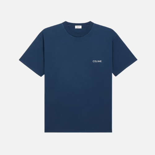 Celine Loose T-shirt Washed Navy Cotton Jersey