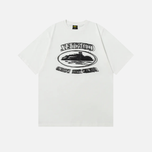 Corteiz OG Island Stamp T-shirt White