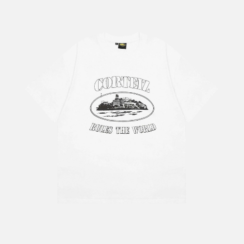 Corteiz CRTZ OG Alcatraz Tee White Cotton