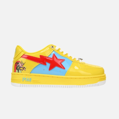 Bape STA Low Yellow Red