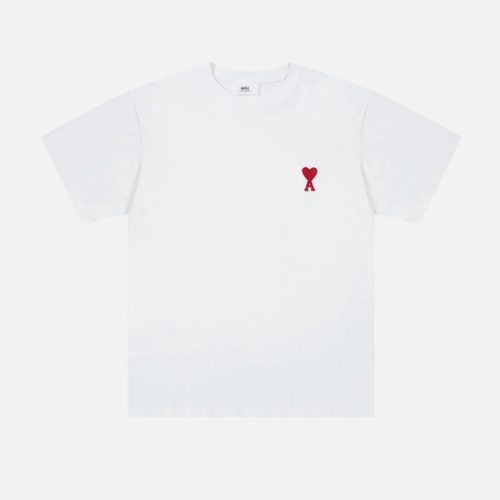 Ami Paris Ami de Coeur Organic Cotton Jersey T-shirt White